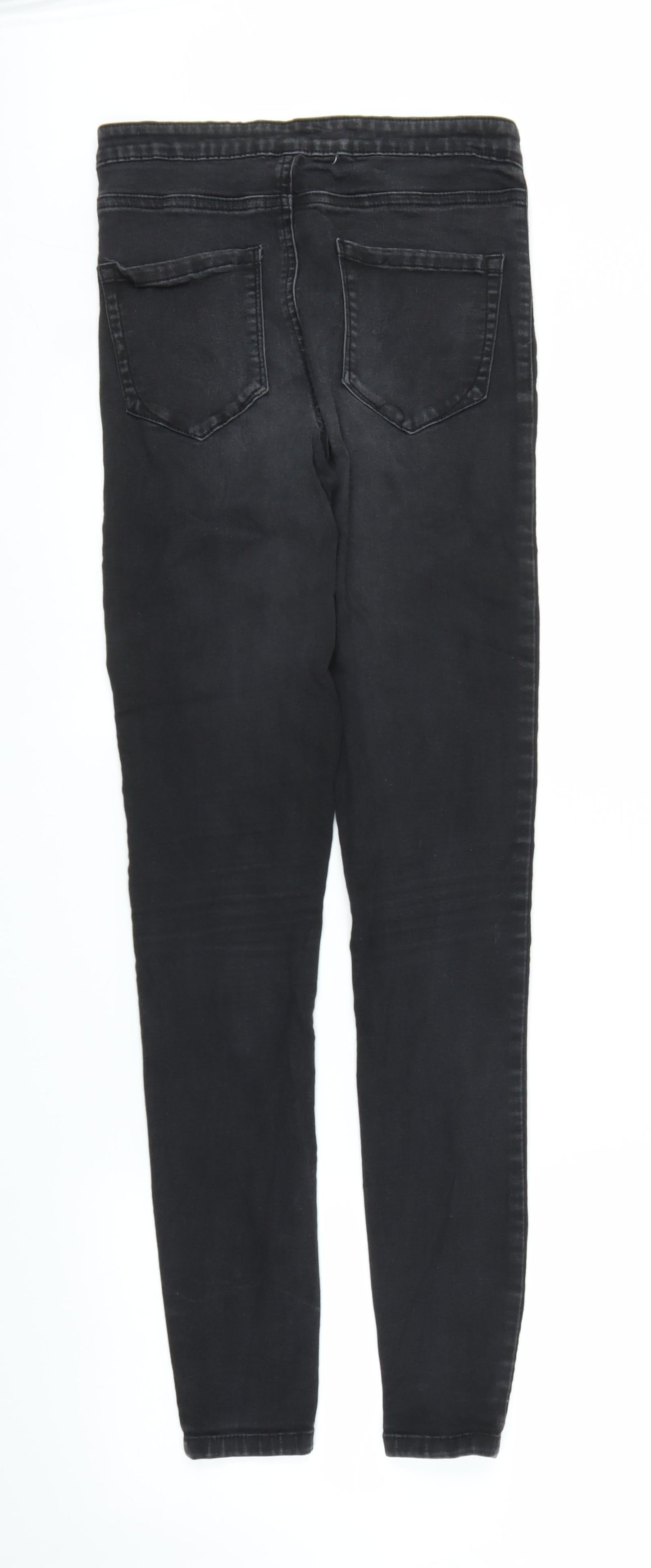 Primark Womens Black  Denim Skinny Jeans Size 10 L29 in