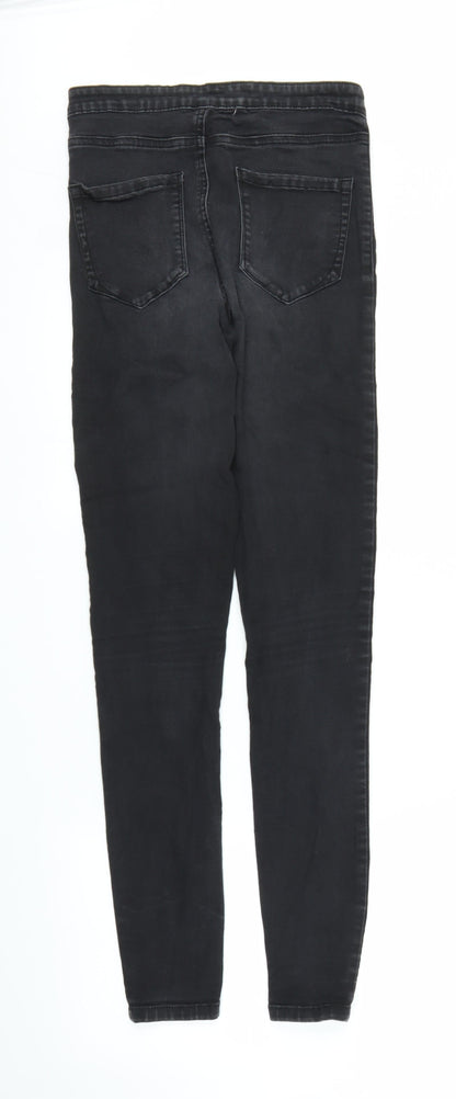 Primark Womens Black  Denim Skinny Jeans Size 10 L29 in