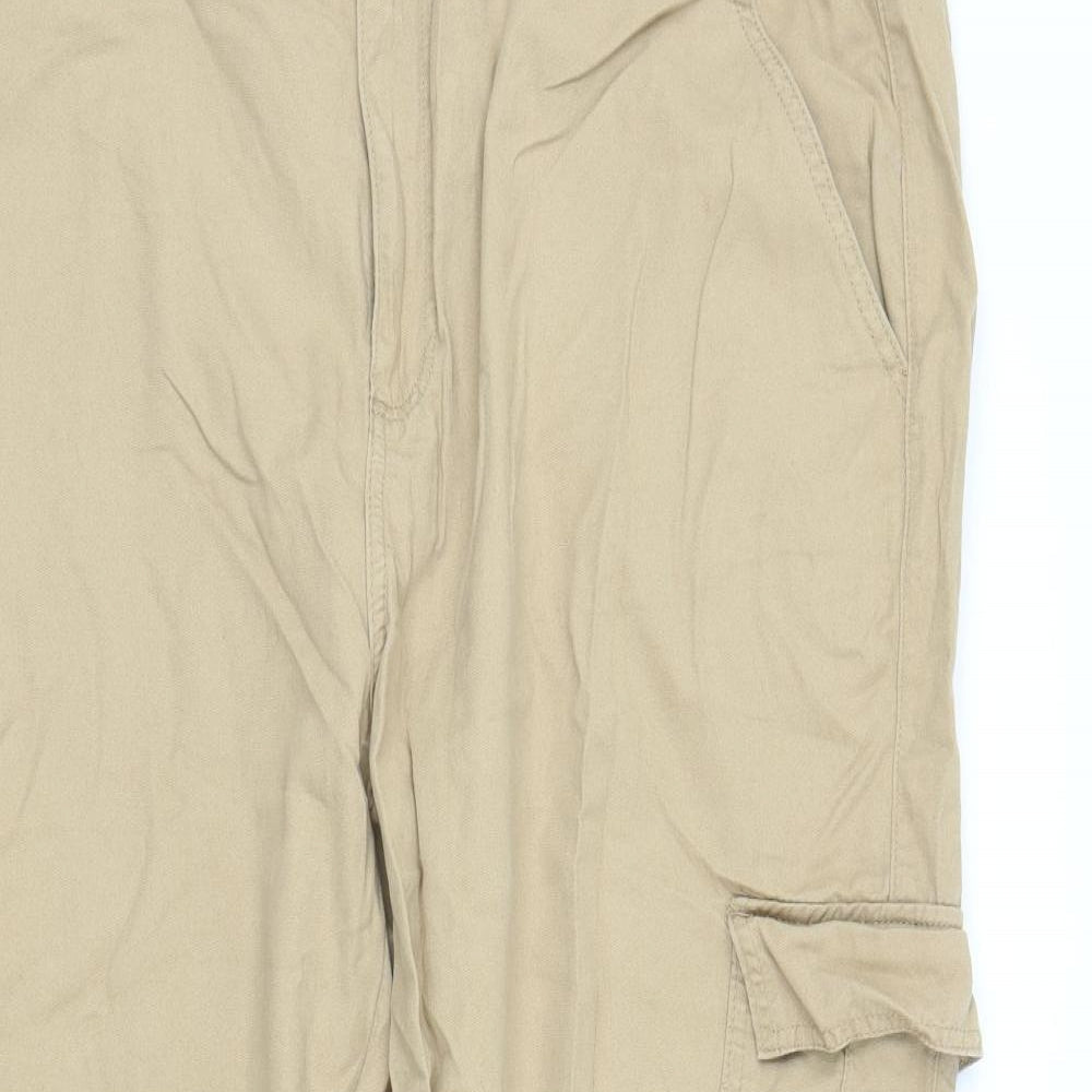 Primark Womens Beige   Cargo Trousers Size 20 L29 in