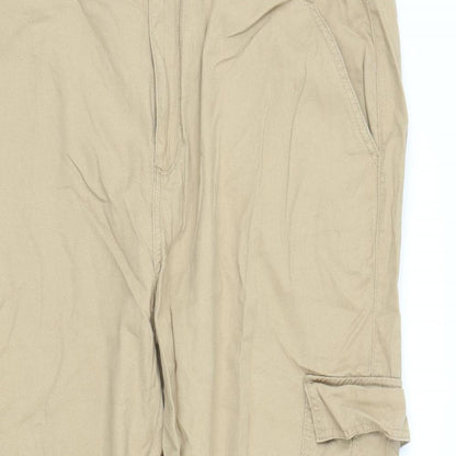 Primark Womens Beige   Cargo Trousers Size 20 L29 in