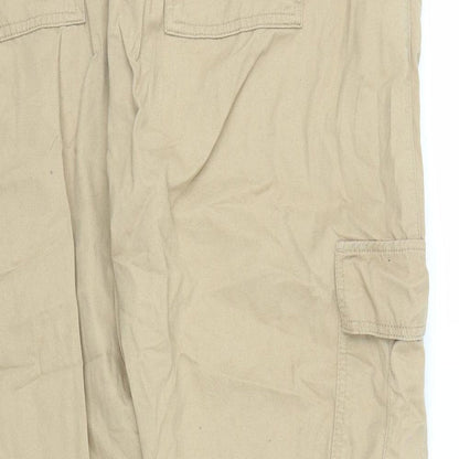 Primark Womens Beige   Cargo Trousers Size 20 L29 in