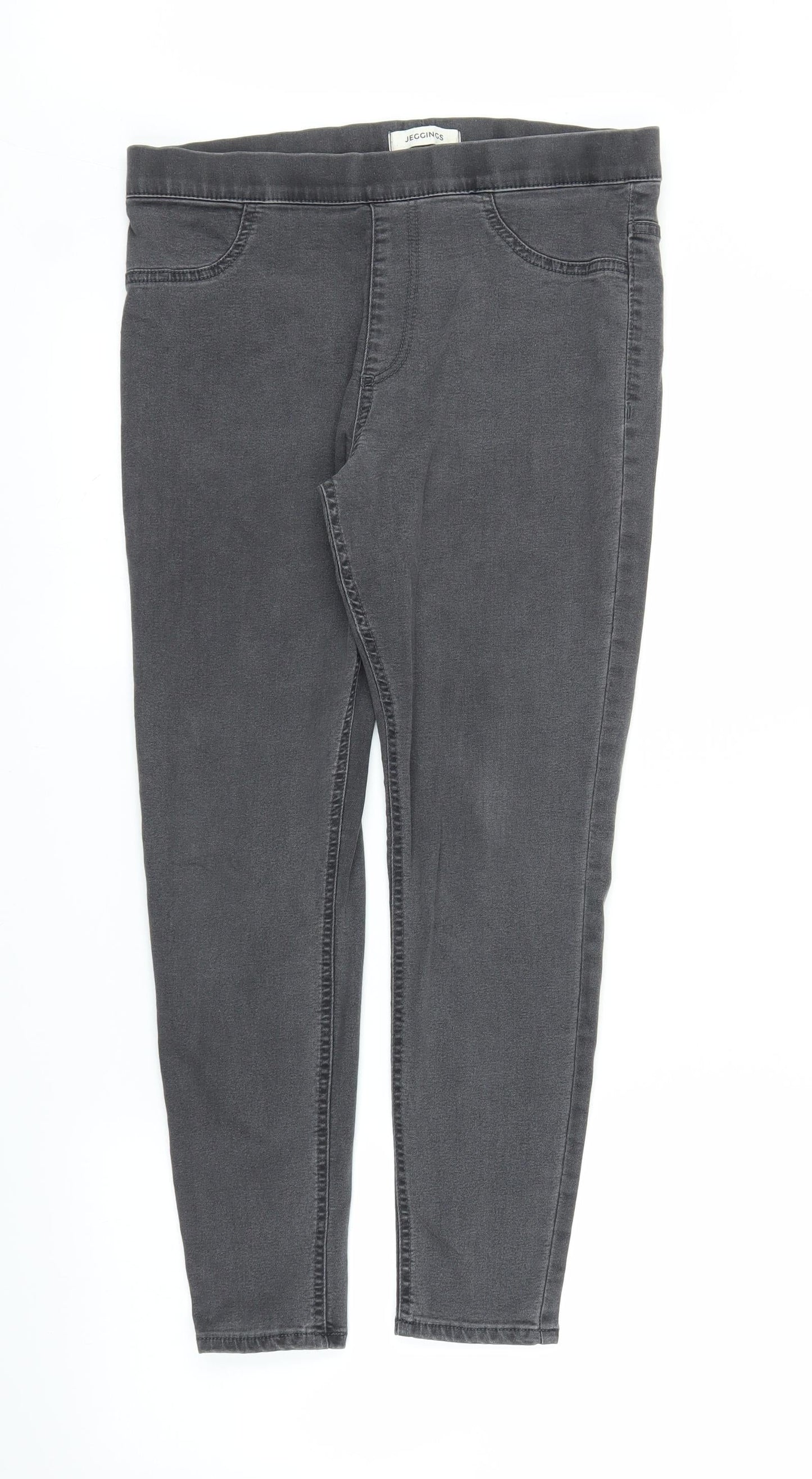 M&S Womens Grey   Skinny Jeans Size 12 L25 in