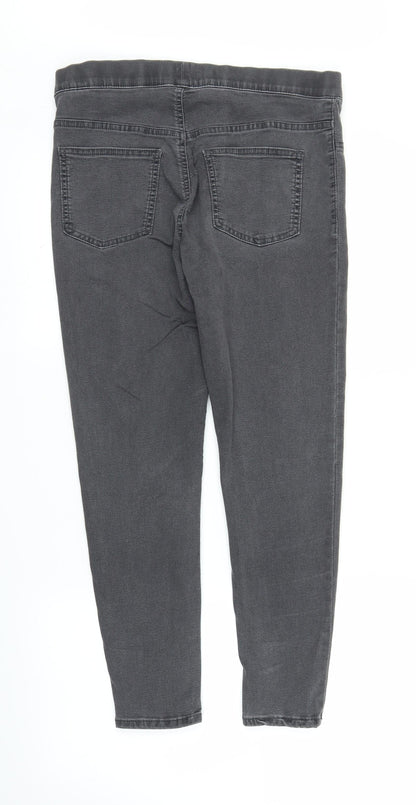 M&S Womens Grey   Skinny Jeans Size 12 L25 in