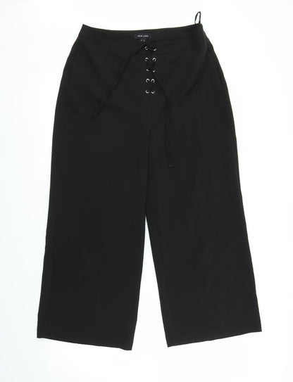 New Look Womens Black   Trousers  Size 12 L22 in