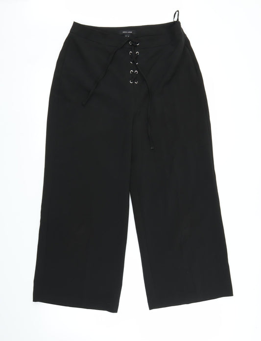 New Look Womens Black   Trousers  Size 12 L22 in