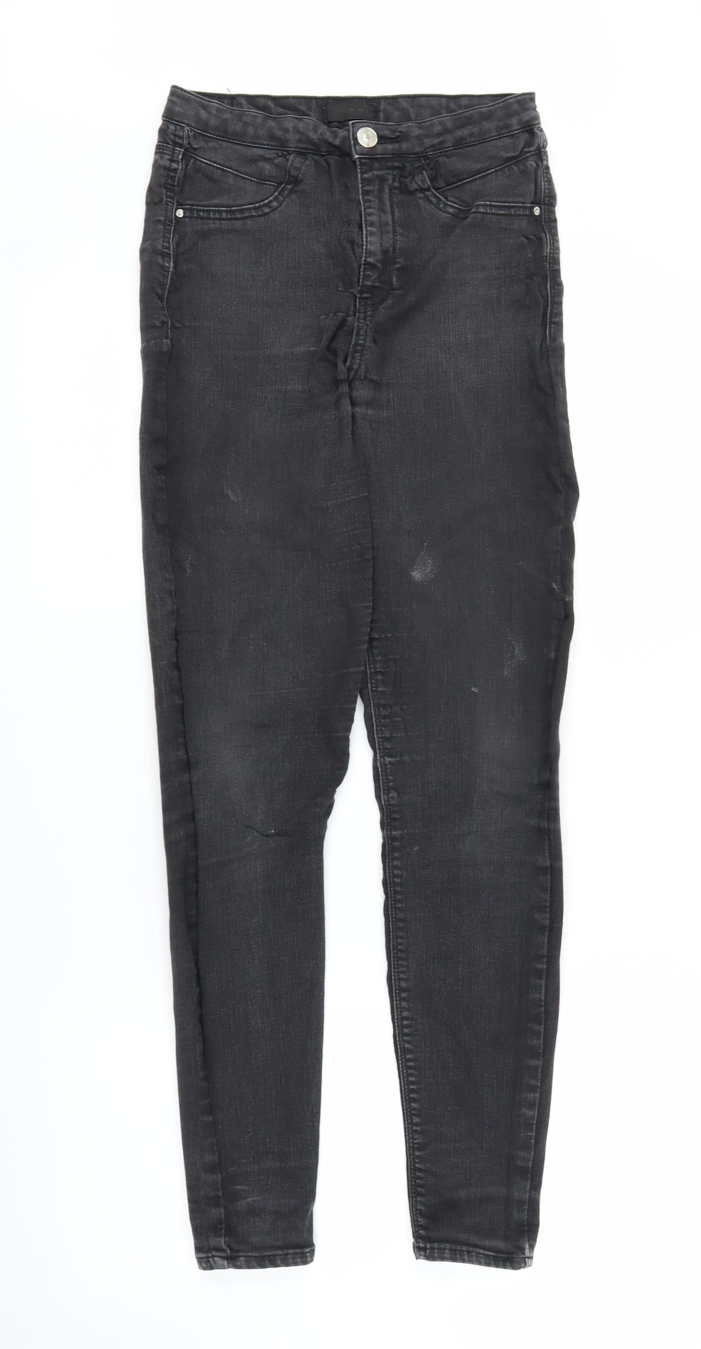 River Island Womens Black  Denim Skinny Jeans Size 10 L28 in