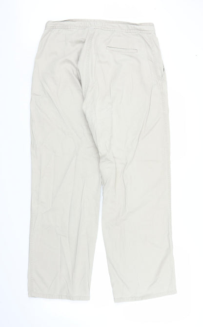 Womens UK Size 16 St Bernard Regular Fit Carpenter Beige Trousers