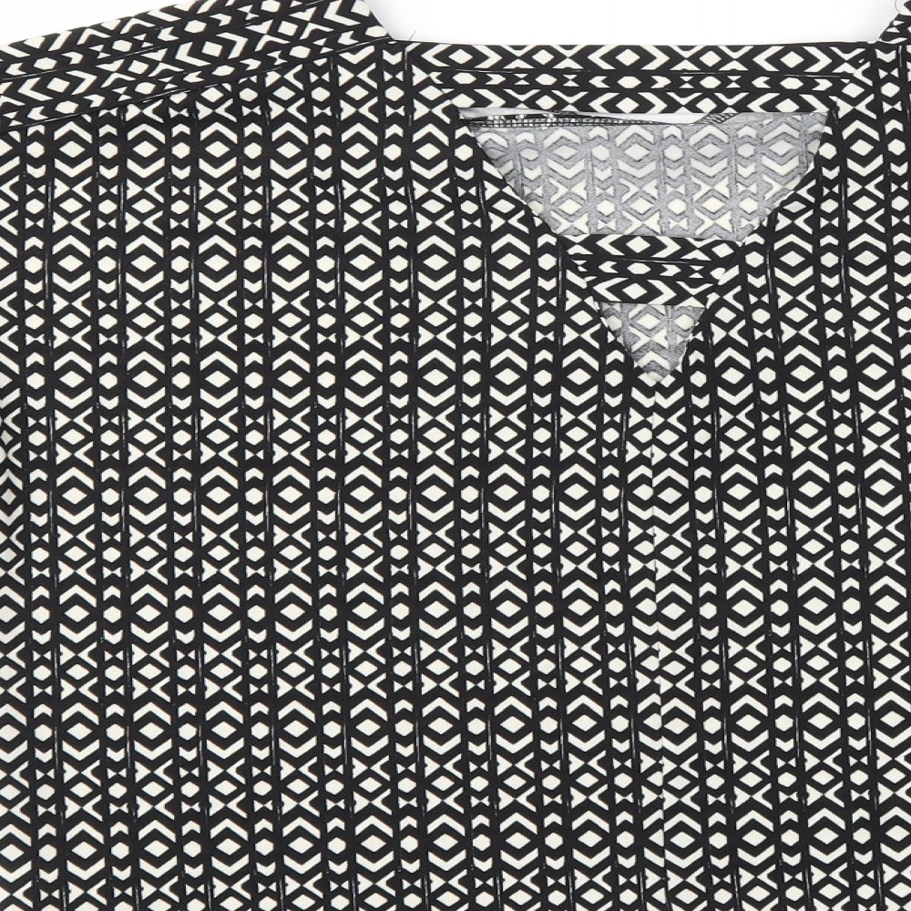 Womens UK Size 10 Next Black Basic T-Shirt