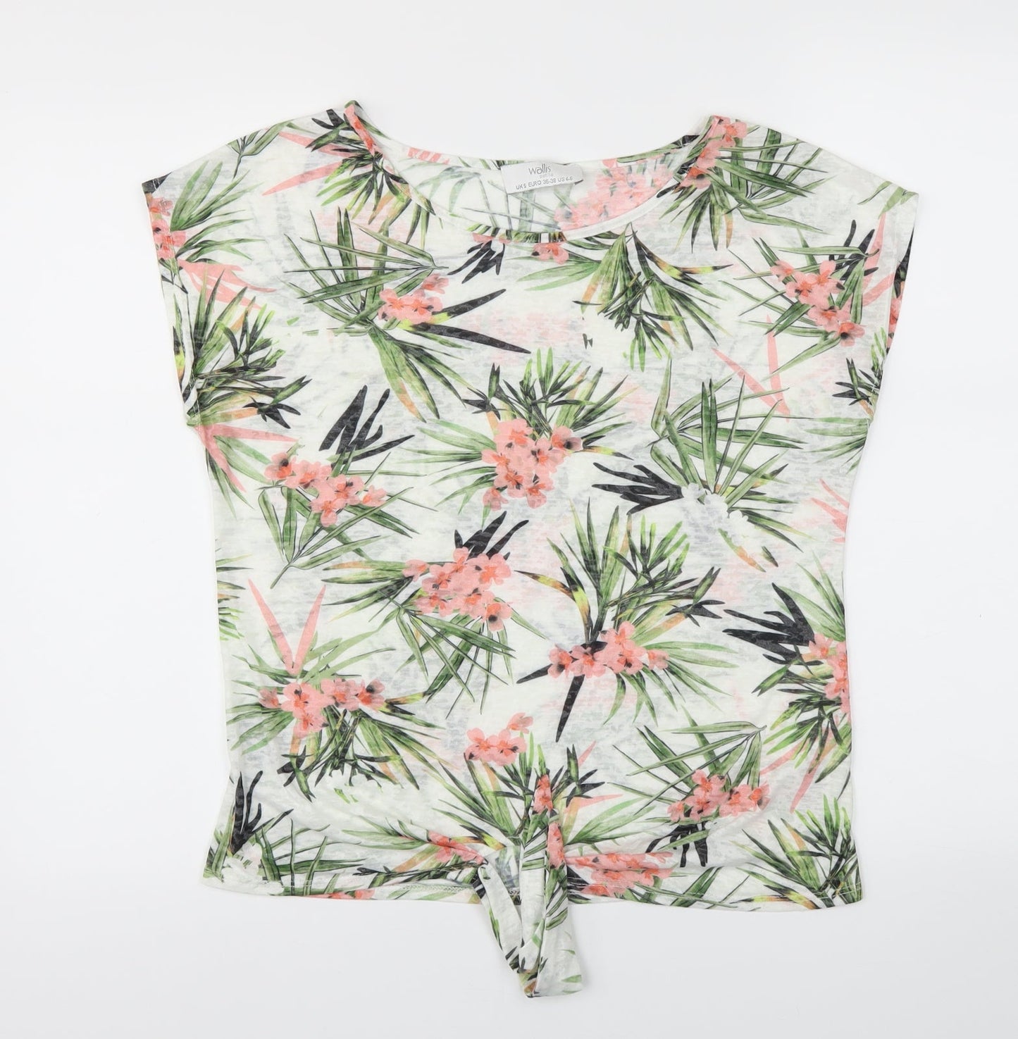 Womens UK Size S Wallis Green Camisole T-Shirt