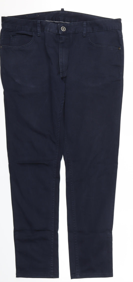 Womens UK Size 36 Preworn Regular Fit Skinny Blue Jeans