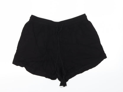 H&M Womens Black   Hot Pants Shorts Size 8 - Stretch waistband