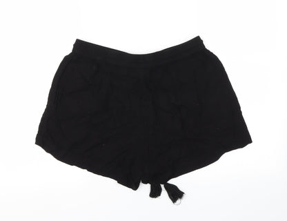 H&M Womens Black   Hot Pants Shorts Size 8 - Stretch waistband