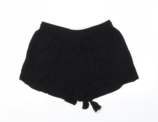 H&M Womens Black   Hot Pants Shorts Size 8 - Stretch waistband