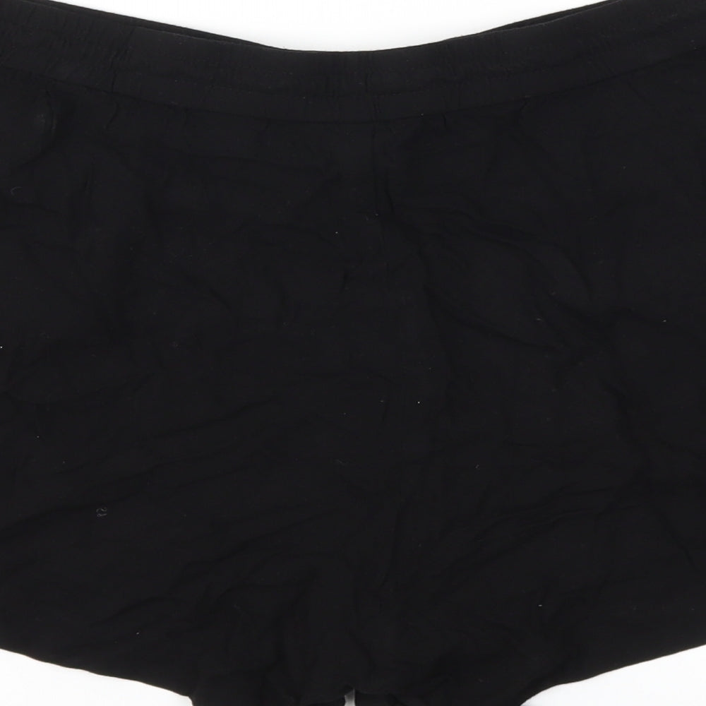 H&M Womens Black   Hot Pants Shorts Size 8 - Stretch waistband