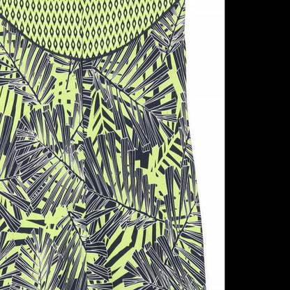 Debehams Womens Gold Floral  A-Line  Size 12