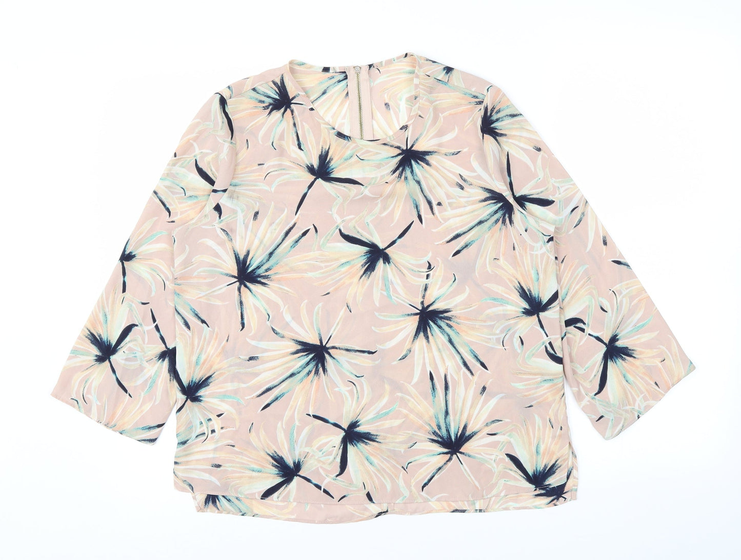 Primark Womens Pink Floral  Basic Blouse Size 10