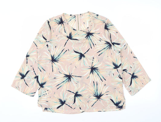 Primark Womens Pink Floral  Basic Blouse Size 10
