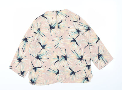 Primark Womens Pink Floral  Basic Blouse Size 10