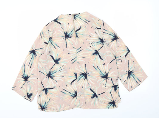 Primark Womens Pink Floral  Basic Blouse Size 10