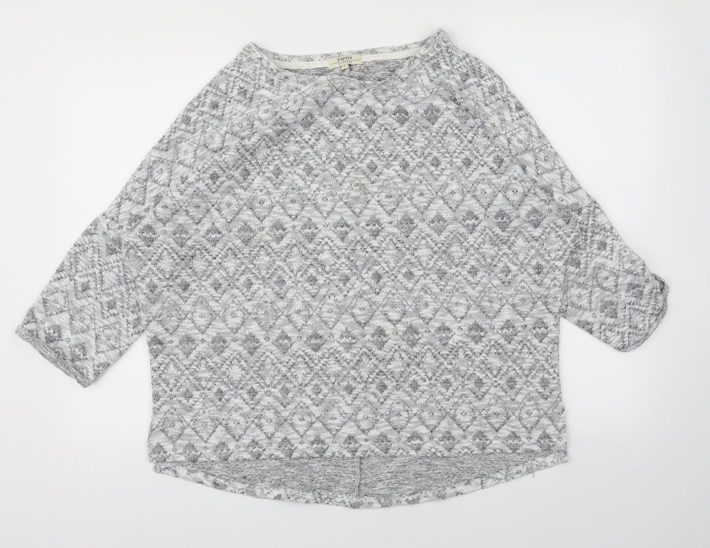 Papaya Womens Grey   Basic T-Shirt Size L