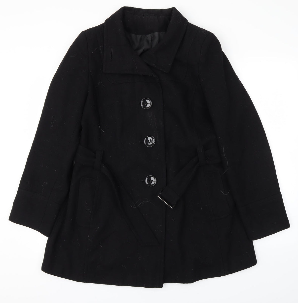 Dorothy Perkins Womens Black   Jacket Coat Size 14