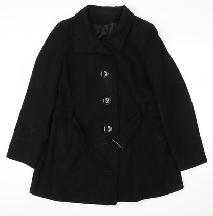 Dorothy Perkins Womens Black   Jacket Coat Size 14