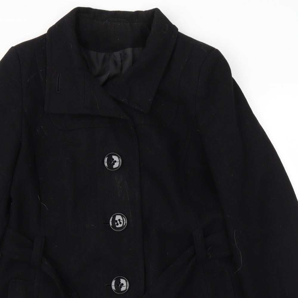 Dorothy Perkins Womens Black   Jacket Coat Size 14