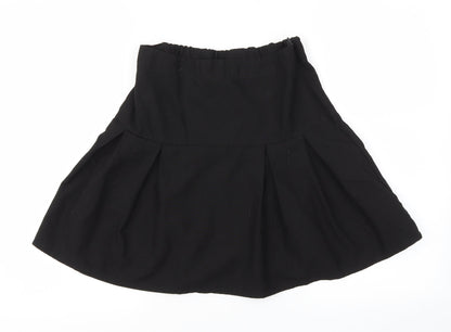 Debehams Womens Black   Flare Skirt Size 4  - Stretch waistband