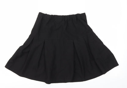 Debehams Womens Black   Flare Skirt Size 4  - Stretch waistband