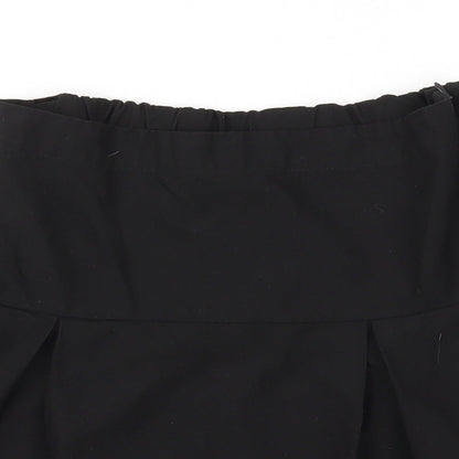 Debehams Womens Black   Flare Skirt Size 4  - Stretch waistband