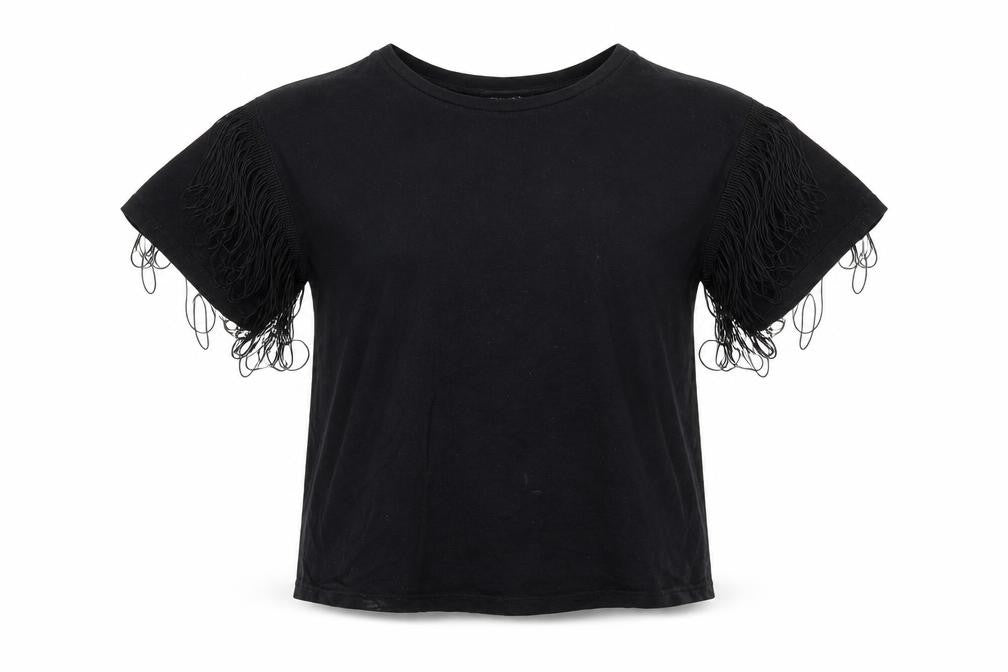 Womens UK Size 8 New Look Black Basic T-Shirt