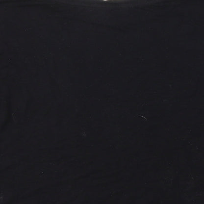 Womens UK Size 8 New Look Black Basic T-Shirt