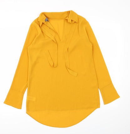 Primark Womens Yellow   Basic Blouse Size 8