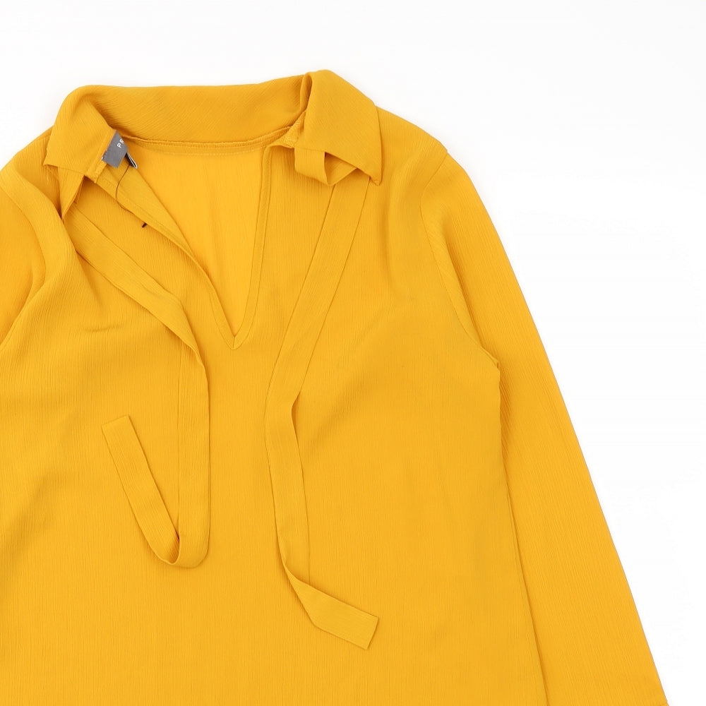 Primark Womens Yellow   Basic Blouse Size 8