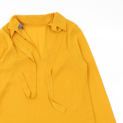 Primark Womens Yellow   Basic Blouse Size 8