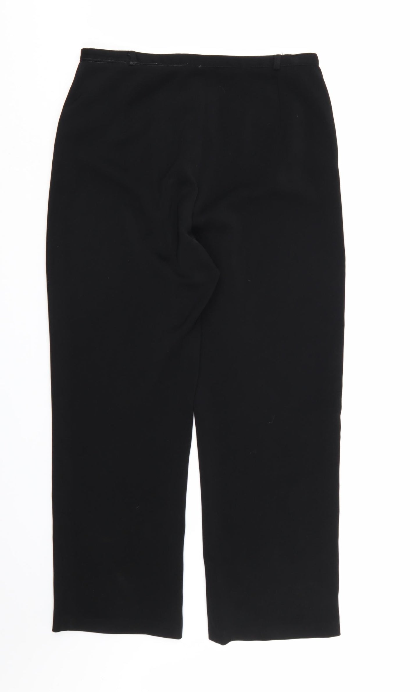 Ambience Womens Black  Rayon Dress Pants Trousers Size 14 L27 in