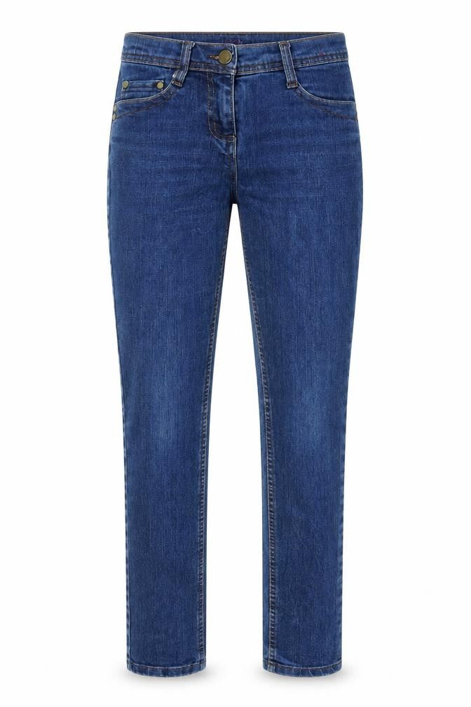 Womens UK Size 8 Denim & Co. Regular Fit Straight Blue Jeans
