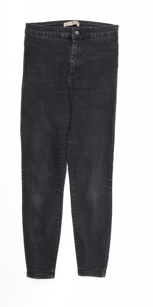 Denim & Co. Womens Black  Denim Skinny Jeans Size 10 L26 in