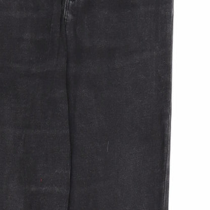 Denim & Co. Womens Black  Denim Skinny Jeans Size 10 L26 in