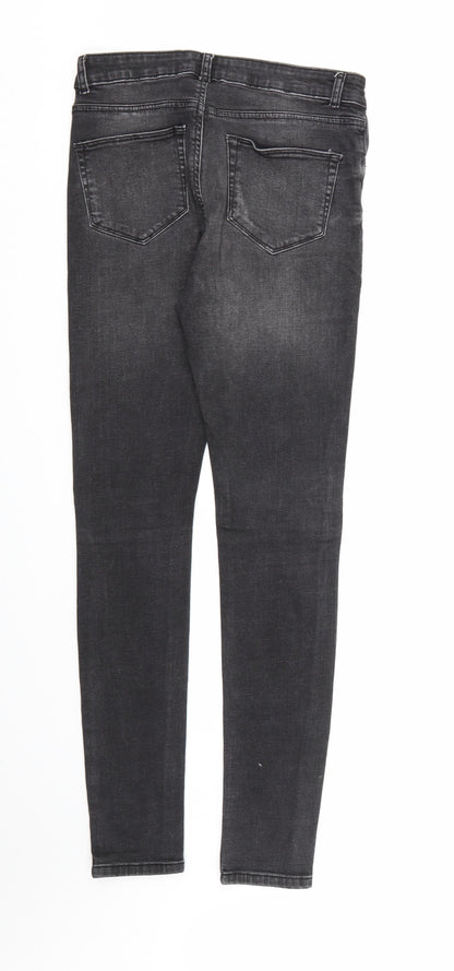 Dorothy Perkins Womens Black  Denim Skinny Jeans Size 10 L31 in
