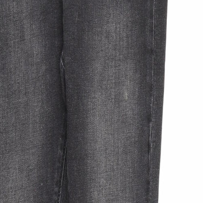 Dorothy Perkins Womens Black  Denim Skinny Jeans Size 10 L31 in