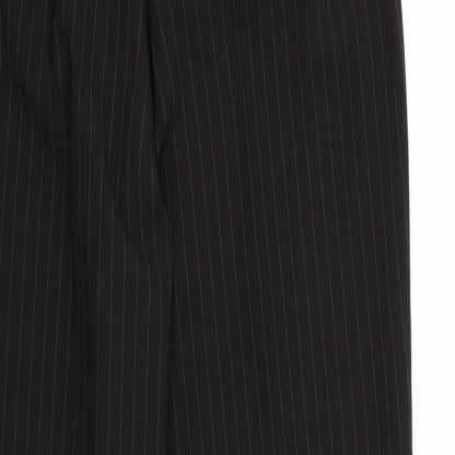 Tyler Womens Black Striped Rayon Dress Pants Trousers Size 16 L29 in