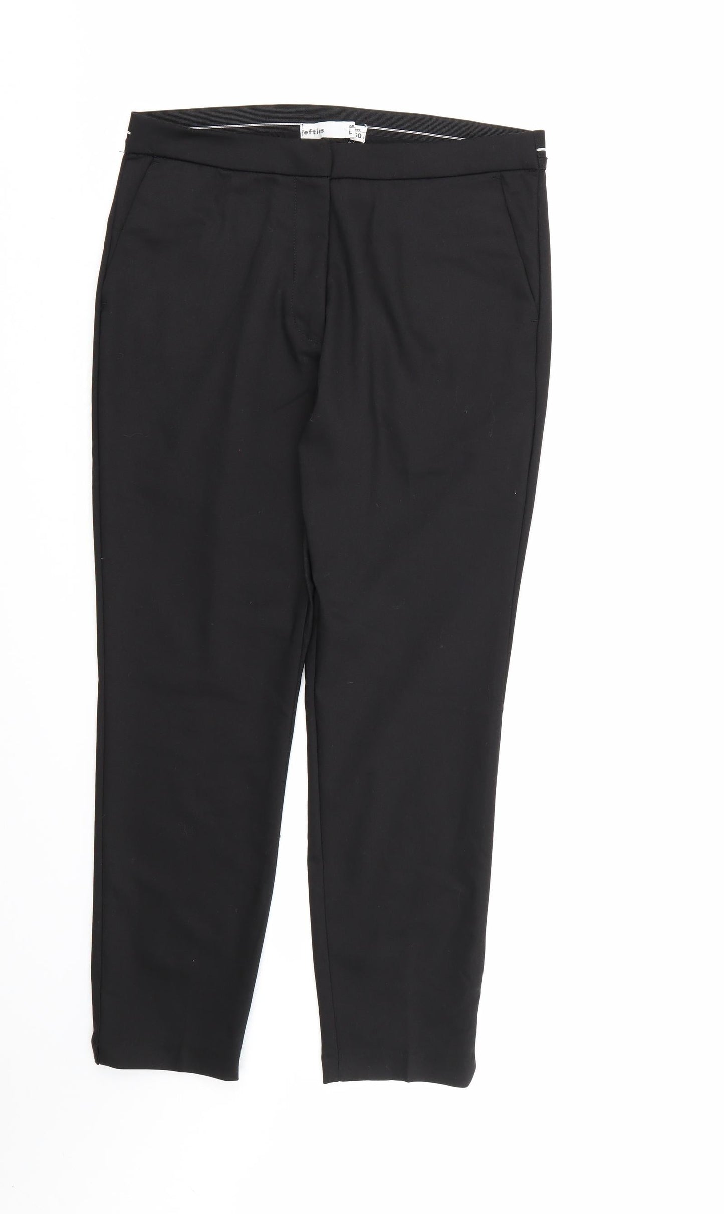 Lefties Womens Black  Rayon Dress Pants Trousers Size L L26 in