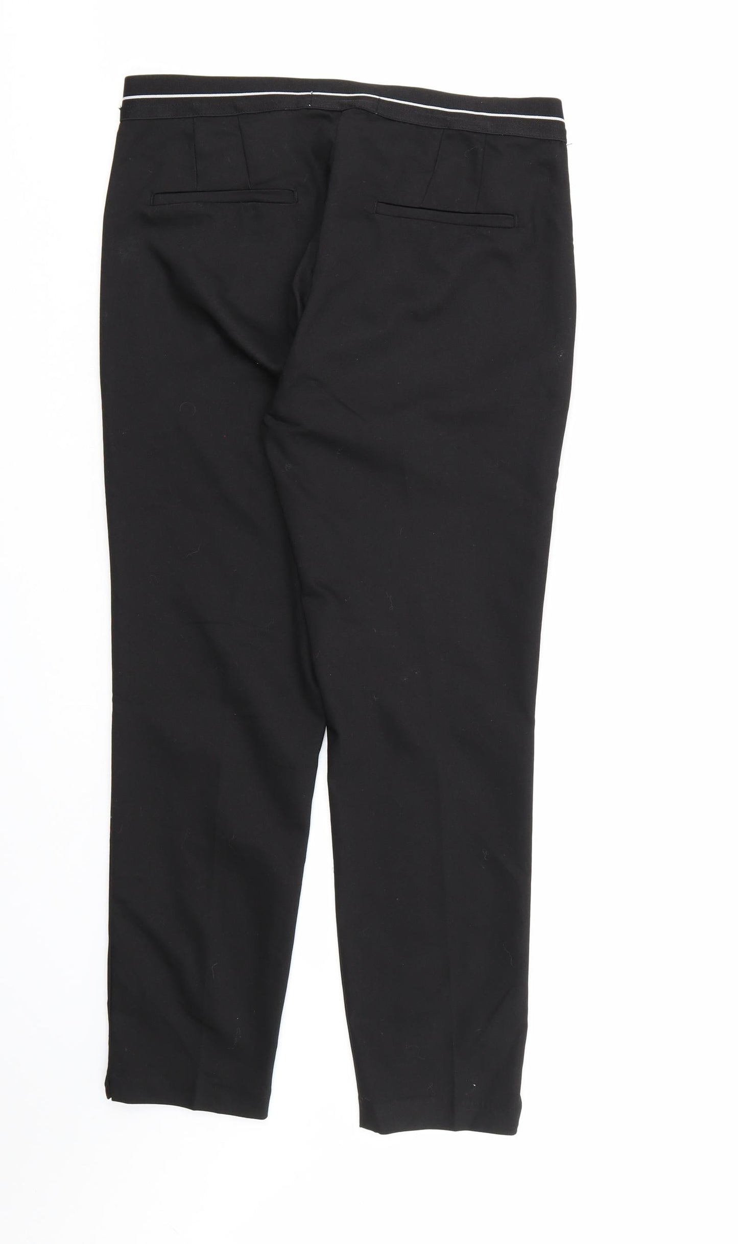 Lefties Womens Black  Rayon Dress Pants Trousers Size L L26 in