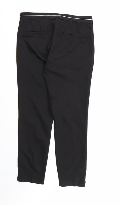 Lefties Womens Black  Rayon Dress Pants Trousers Size L L26 in