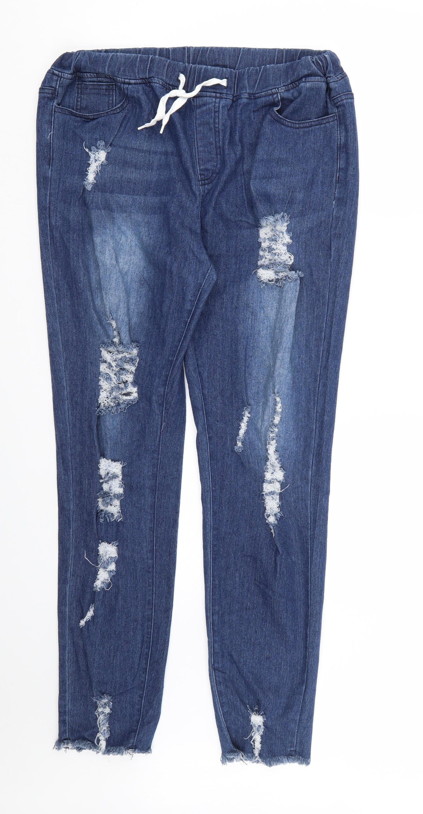 Womens UK Size 36 in Preworn Regular Fit Skinny Blue Jeans