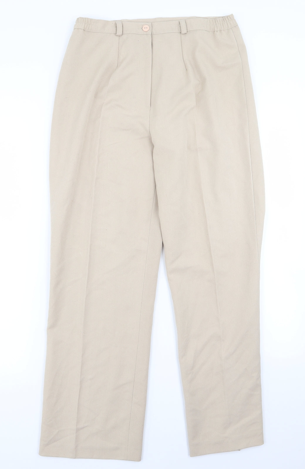 vincl Womens Beige   Trousers  Size 10 L24 in