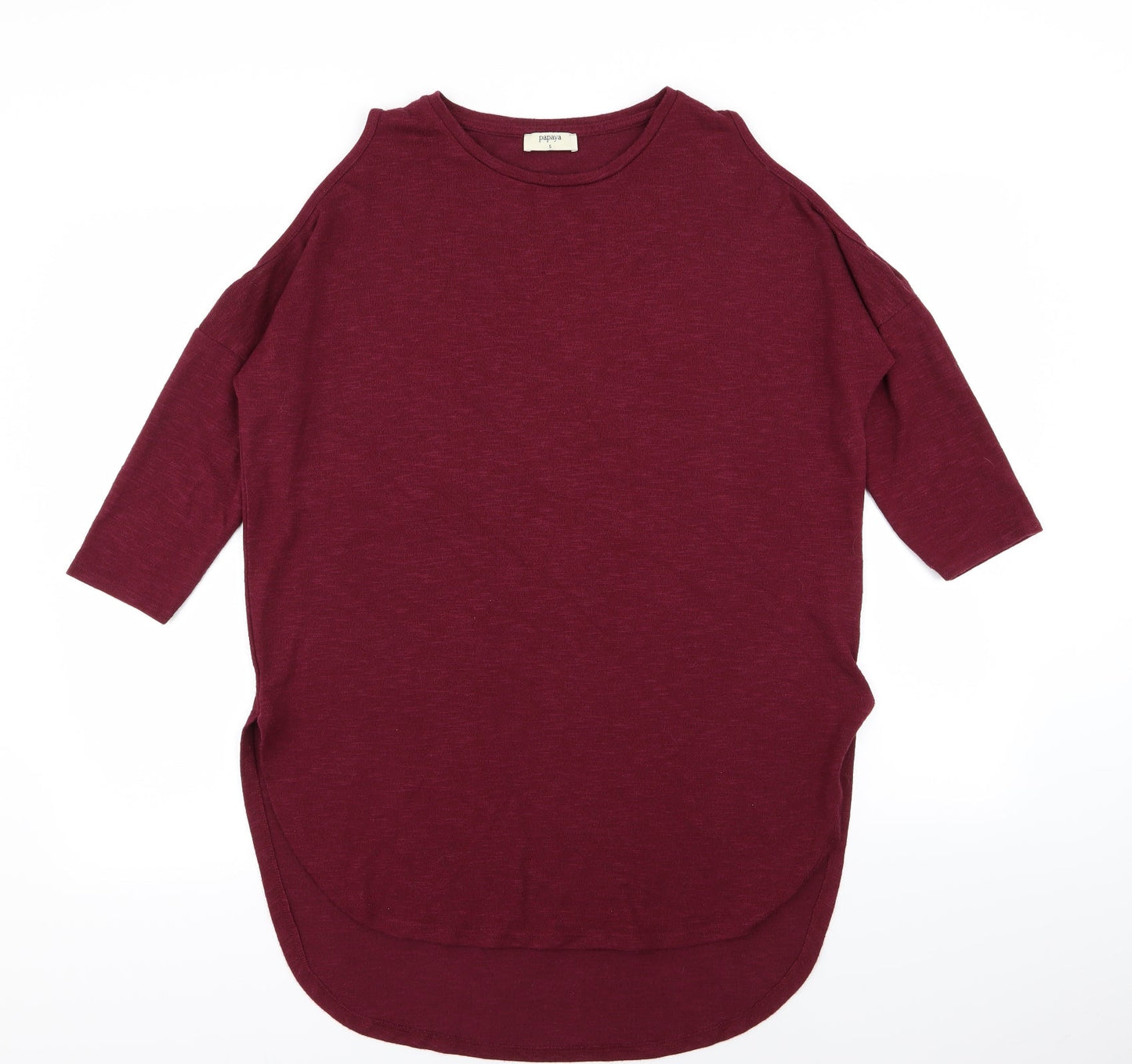 Papaya Womens Red   T-Shirt Dress  Size S