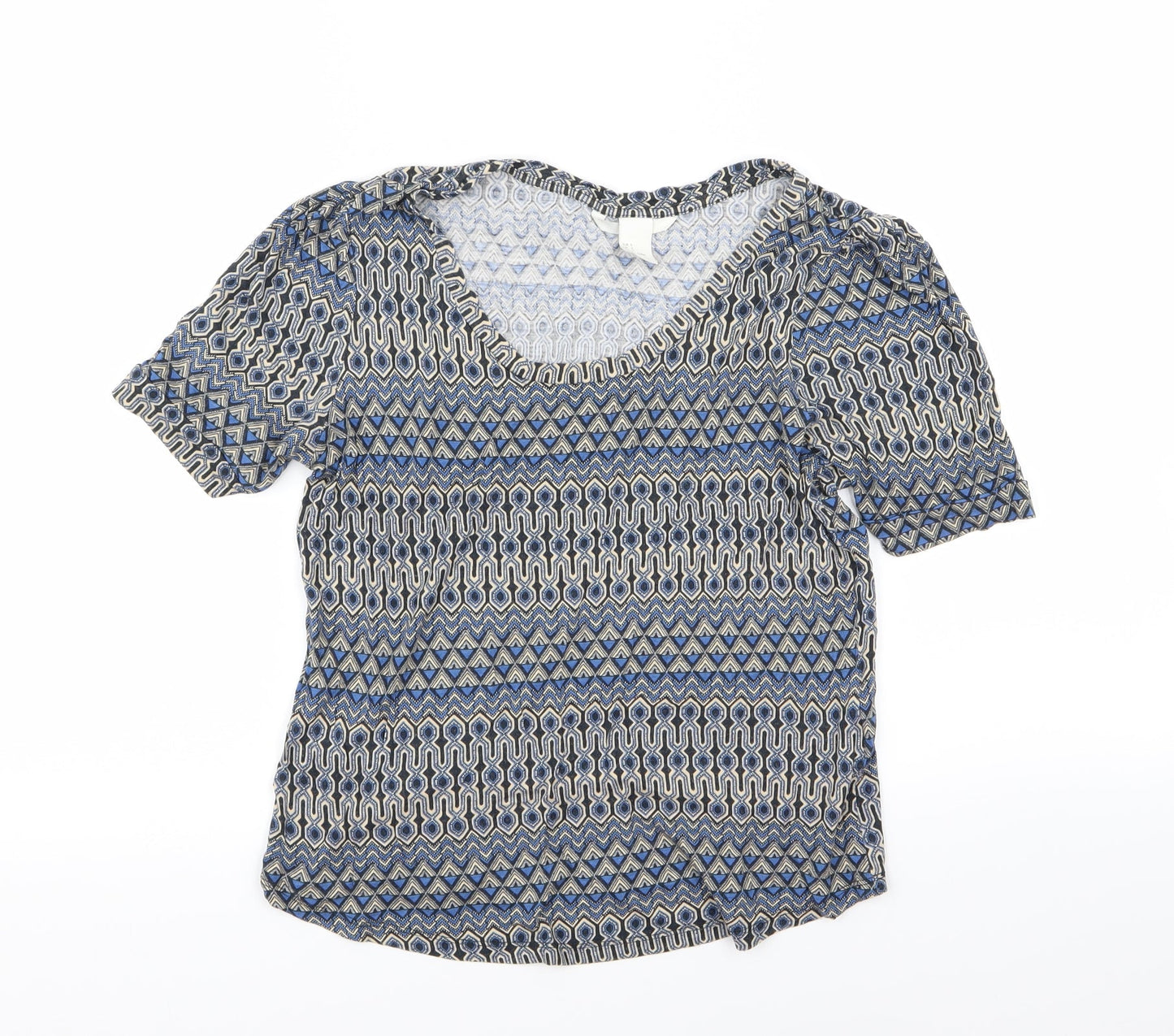 Womens UK Size 6 H&M Multicoloured Basic T-Shirt