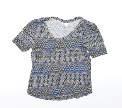 Womens UK Size 6 H&M Multicoloured Basic T-Shirt